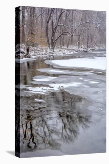 Pennsylvania, Philadelphia. Winter on Pennypack Creek-Jaynes Gallery-Stretched Canvas