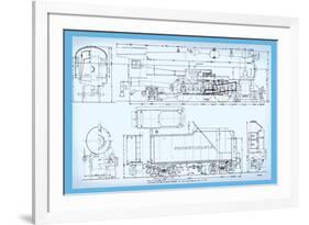 Pennsylvania Railroad, Class K4 Pacific-Bob Bohm-Framed Premium Giclee Print