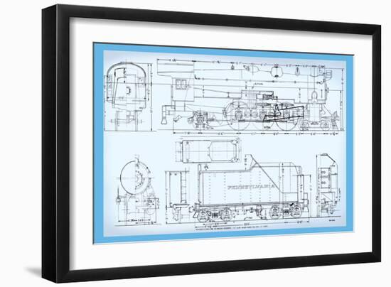 Pennsylvania Railroad, Class K4 Pacific-Bob Bohm-Framed Art Print