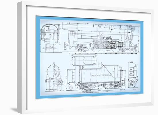 Pennsylvania Railroad, Class K4 Pacific-Bob Bohm-Framed Art Print