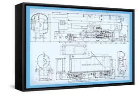 Pennsylvania Railroad, Class K4 Pacific-Bob Bohm-Framed Stretched Canvas
