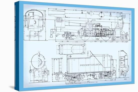 Pennsylvania Railroad, Class K4 Pacific-Bob Bohm-Stretched Canvas