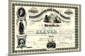 Pennsylvania Railroad Company, c.1896-null-Mounted Premium Giclee Print