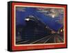 Pennsylvania Railroad, Leaders of the Fleet of Modernism by Grif Teller-null-Framed Stretched Canvas
