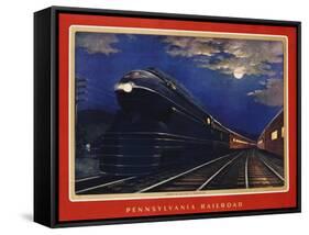 Pennsylvania Railroad, Leaders of the Fleet of Modernism by Grif Teller-null-Framed Stretched Canvas