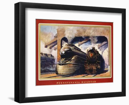 Pennsylvania Railroad, Ready to Go!-Grif Teller-Framed Premium Giclee Print