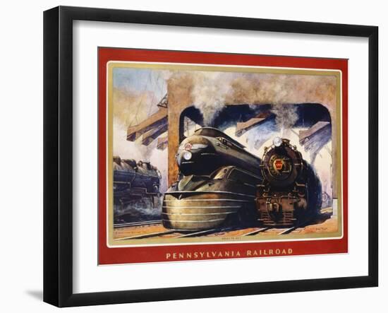 Pennsylvania Railroad, Ready to Go!-Grif Teller-Framed Giclee Print