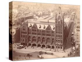 Pennsylvania Railroad Station, Market Street West at Penn Square, 1889-null-Stretched Canvas