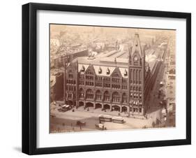 Pennsylvania Railroad Station, Market Street West at Penn Square, 1889-null-Framed Giclee Print