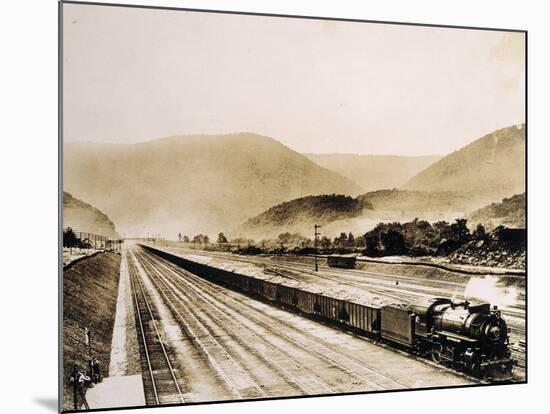 Pennsylvania Railroad Train Cars Loaded with Coal, 1931-English Photographer-Mounted Photographic Print