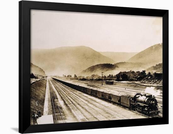 Pennsylvania Railroad Train Cars Loaded with Coal, 1931-English Photographer-Framed Photographic Print