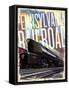 Pennsylvania Railroad-null-Framed Stretched Canvas