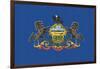 Pennsylvania State Flag-Lantern Press-Framed Art Print