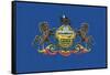 Pennsylvania State Flag-Lantern Press-Framed Stretched Canvas
