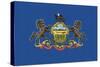 Pennsylvania State Flag-Lantern Press-Stretched Canvas