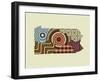 Pennsylvania State Map-Lanre Adefioye-Framed Giclee Print