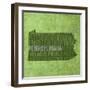 Pennsylvania State Words-David Bowman-Framed Giclee Print