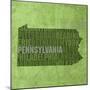 Pennsylvania State Words-David Bowman-Mounted Giclee Print