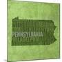 Pennsylvania State Words-David Bowman-Mounted Giclee Print