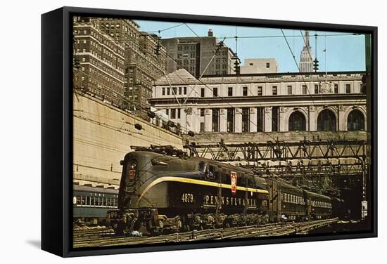 Pennsylvania Station, C.1970-80-American School-Framed Stretched Canvas