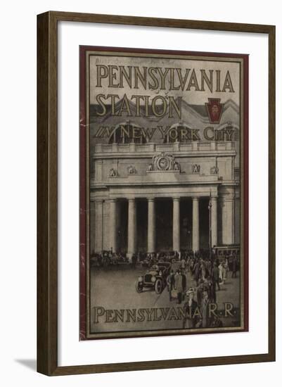 Pennsylvania Station in New York City', Advertisement for the Pennsylvania Railroad Company, 1910-null-Framed Giclee Print