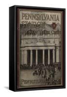 Pennsylvania Station in New York City', Advertisement for the Pennsylvania Railroad Company, 1910-null-Framed Stretched Canvas