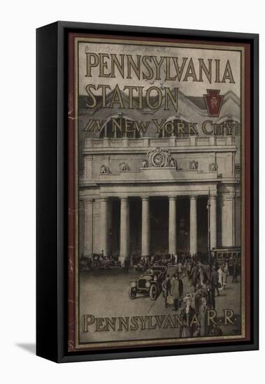 Pennsylvania Station in New York City', Advertisement for the Pennsylvania Railroad Company, 1910-null-Framed Stretched Canvas