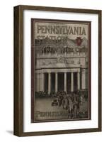 Pennsylvania Station in New York City', Advertisement for the Pennsylvania Railroad Company, 1910-null-Framed Giclee Print