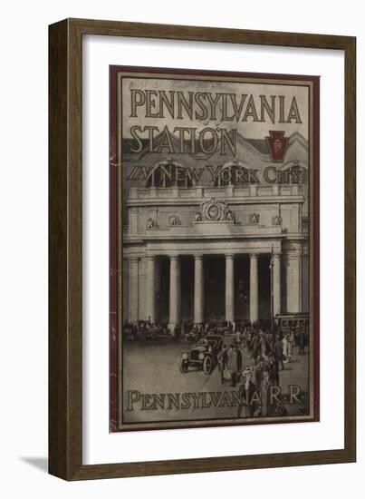 Pennsylvania Station in New York City', Advertisement for the Pennsylvania Railroad Company, 1910-null-Framed Giclee Print