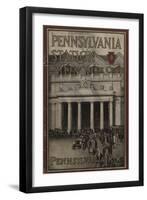 Pennsylvania Station in New York City', Advertisement for the Pennsylvania Railroad Company, 1910-null-Framed Giclee Print
