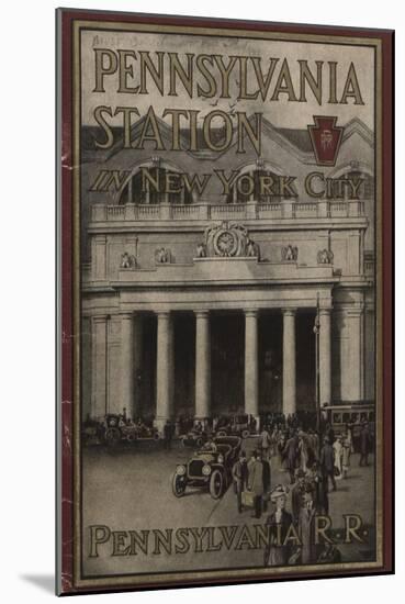 Pennsylvania Station in New York City', Advertisement for the Pennsylvania Railroad Company, 1910-null-Mounted Giclee Print