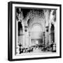 Pennsylvania Station, New York City, Main Waiting Room- Looking North, C.1910 (B/W Photo)-American Photographer-Framed Giclee Print