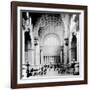 Pennsylvania Station, New York City, Main Waiting Room- Looking North, C.1910 (B/W Photo)-American Photographer-Framed Giclee Print