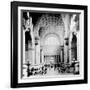 Pennsylvania Station, New York City, Main Waiting Room- Looking North, C.1910 (B/W Photo)-American Photographer-Framed Giclee Print