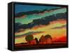 Pennsylvania Sunset-John Newcomb-Framed Stretched Canvas