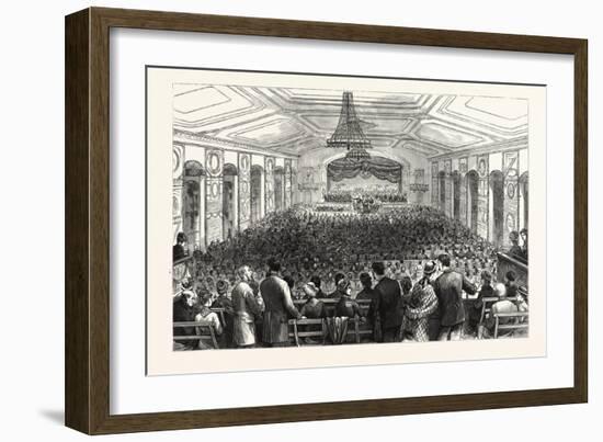 Pennsylvania: the Pan-Presbyterian Council a Morning Session in Horticultural Hall Philadelphia-null-Framed Giclee Print