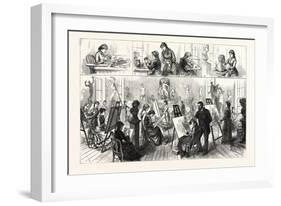 Pennsylvania the Philadelphia School of Design for Women in the Old Edwin Forrest Mansion-null-Framed Giclee Print