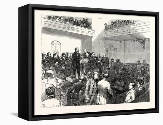 Pennsylvania: the Re-Dedication of Pardee Hall Lafayette College at Easton November 30Th-null-Framed Stretched Canvas