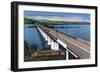 Pennsylvania - View of the Susquehanna River Bridge on the Pa Turnpike, c.1945-Lantern Press-Framed Art Print