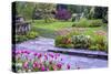 Pennsylvania, Wayne, Chanticleer Garden. Landscape of Springtime Garden-Jaynes Gallery-Stretched Canvas