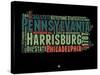 Pennsylvania Word Cloud 1-NaxArt-Stretched Canvas