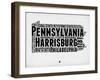 Pennsylvania Word Cloud 2-NaxArt-Framed Art Print