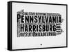 Pennsylvania Word Cloud 2-NaxArt-Framed Stretched Canvas