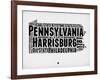 Pennsylvania Word Cloud 2-NaxArt-Framed Art Print