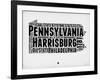 Pennsylvania Word Cloud 2-NaxArt-Framed Art Print