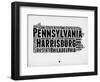 Pennsylvania Word Cloud 2-NaxArt-Framed Art Print