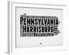 Pennsylvania Word Cloud 2-NaxArt-Framed Art Print