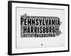 Pennsylvania Word Cloud 2-NaxArt-Framed Art Print