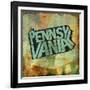 Pennsylvania-Art Licensing Studio-Framed Giclee Print