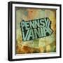 Pennsylvania-Art Licensing Studio-Framed Giclee Print